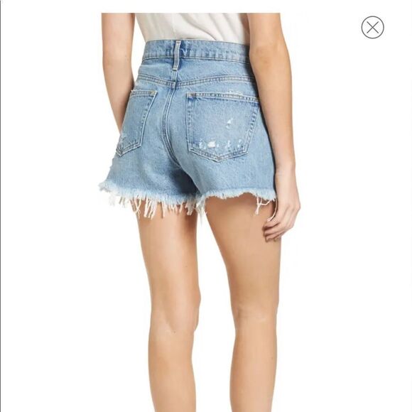 Agolde Parker Distressed Denim Shorts size 26 - Picture 4 of 14